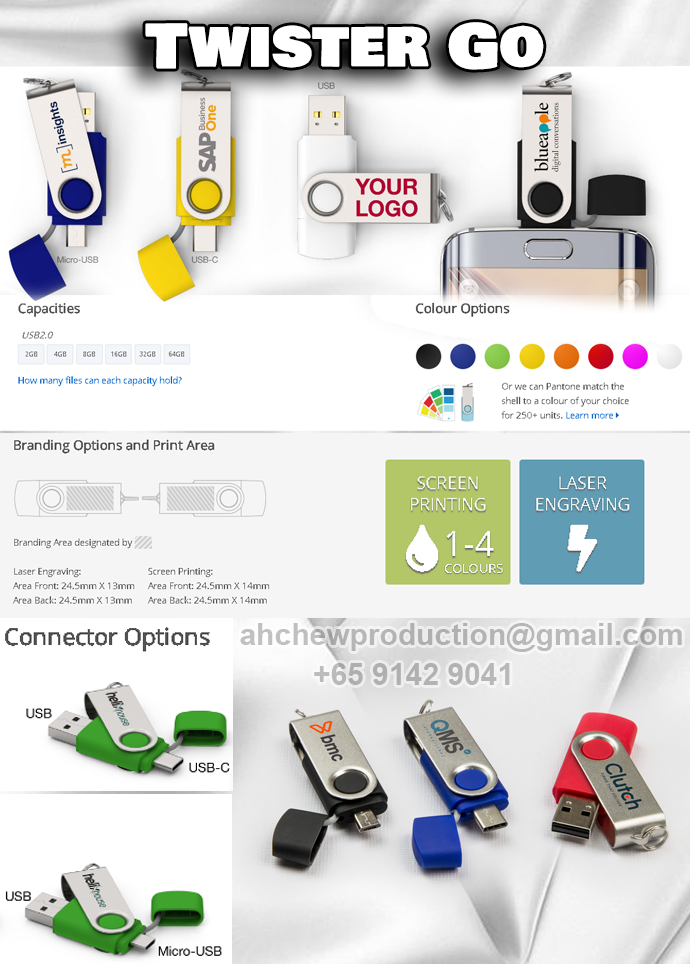 Singapore Customize USB-Thumbdrive-Twister-Go Printing +6591429041